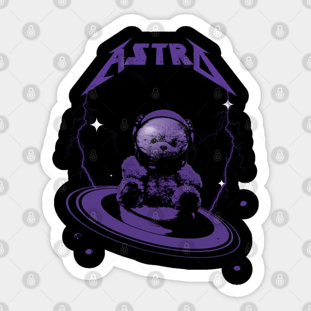 Astro Teddy Sticker by Yohanes Christian